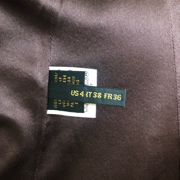 Donna Karan New York Chocolate Brown Wool Blazer Sz 4 - Picture 8 of 12